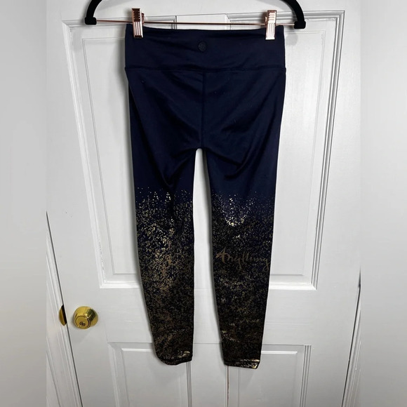 Lilly Pulitzer navy and gold luxletic leggings anything is possible size… - Picture 10 of 10
